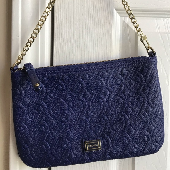 #Shop Yes a Sale New Blue Nine West Clutch Purse - Picture 2 of 4